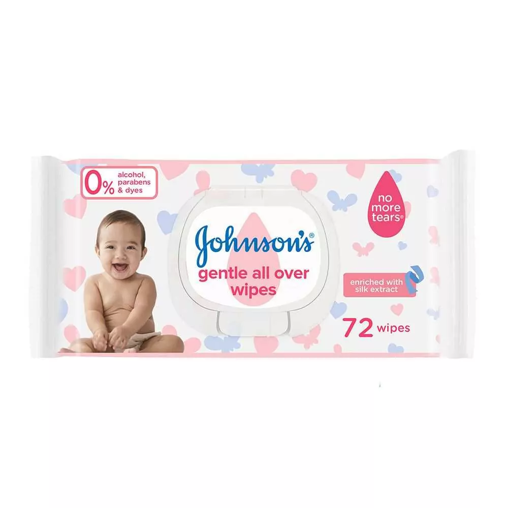 Johnson'S Gentle All Over Baby Wipes, 72-Pack