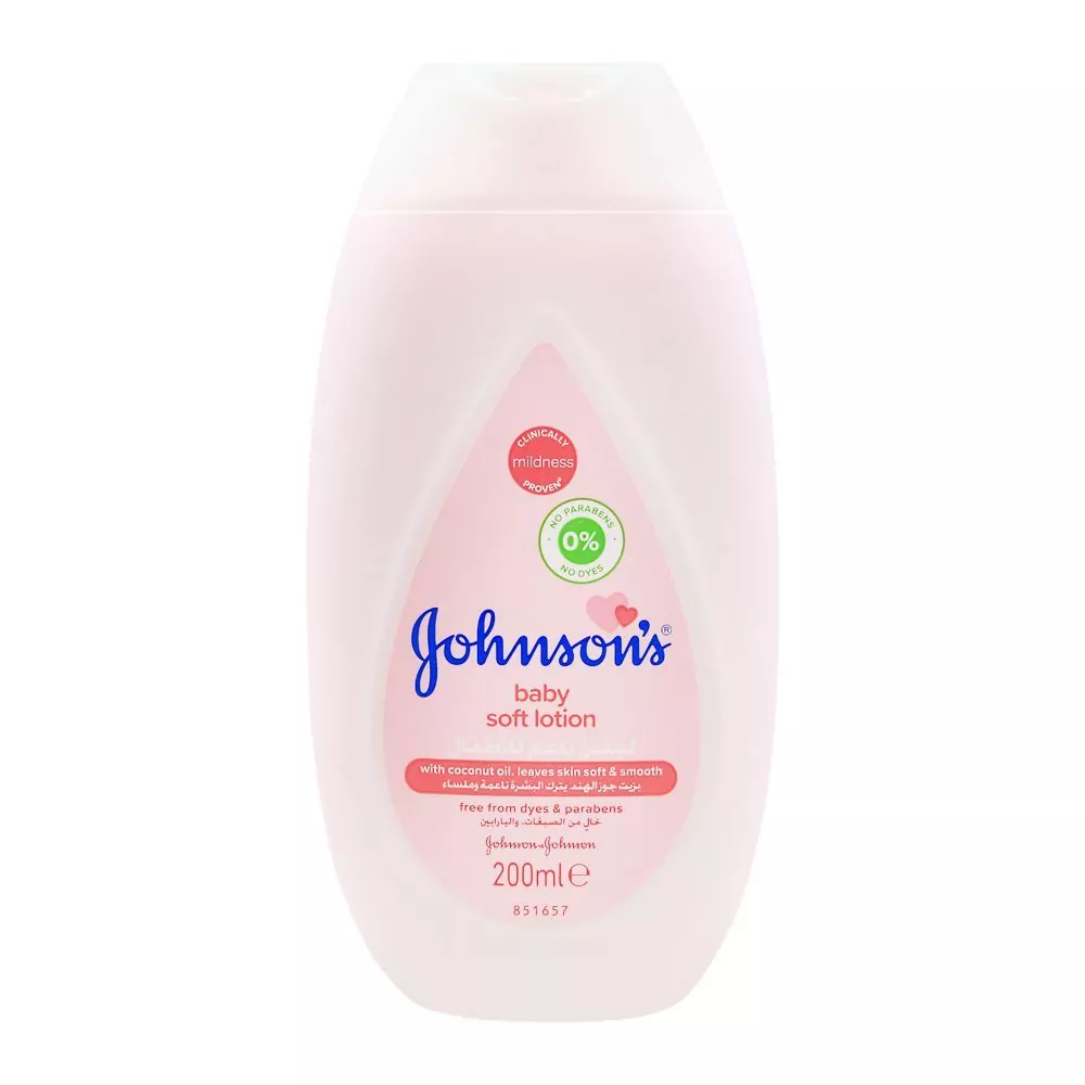 Johnsons Soft Baby Lotion With Coconut Oil Paraben Free 200Ml A