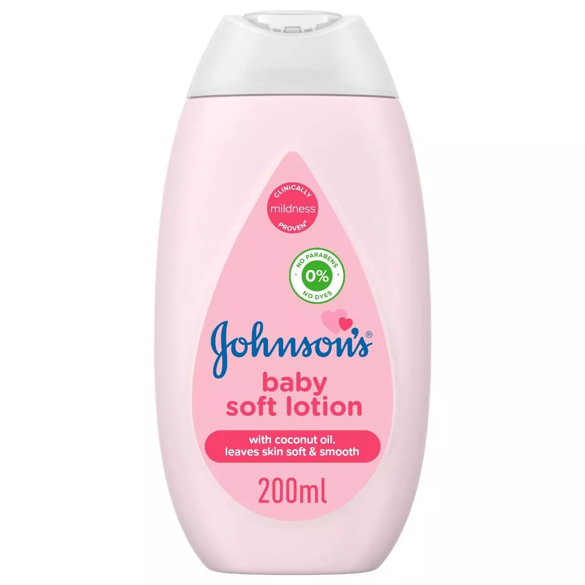 Johnson'S Soft Baby Lotion, With Coconut Oil, Paraben Free, 200Ml