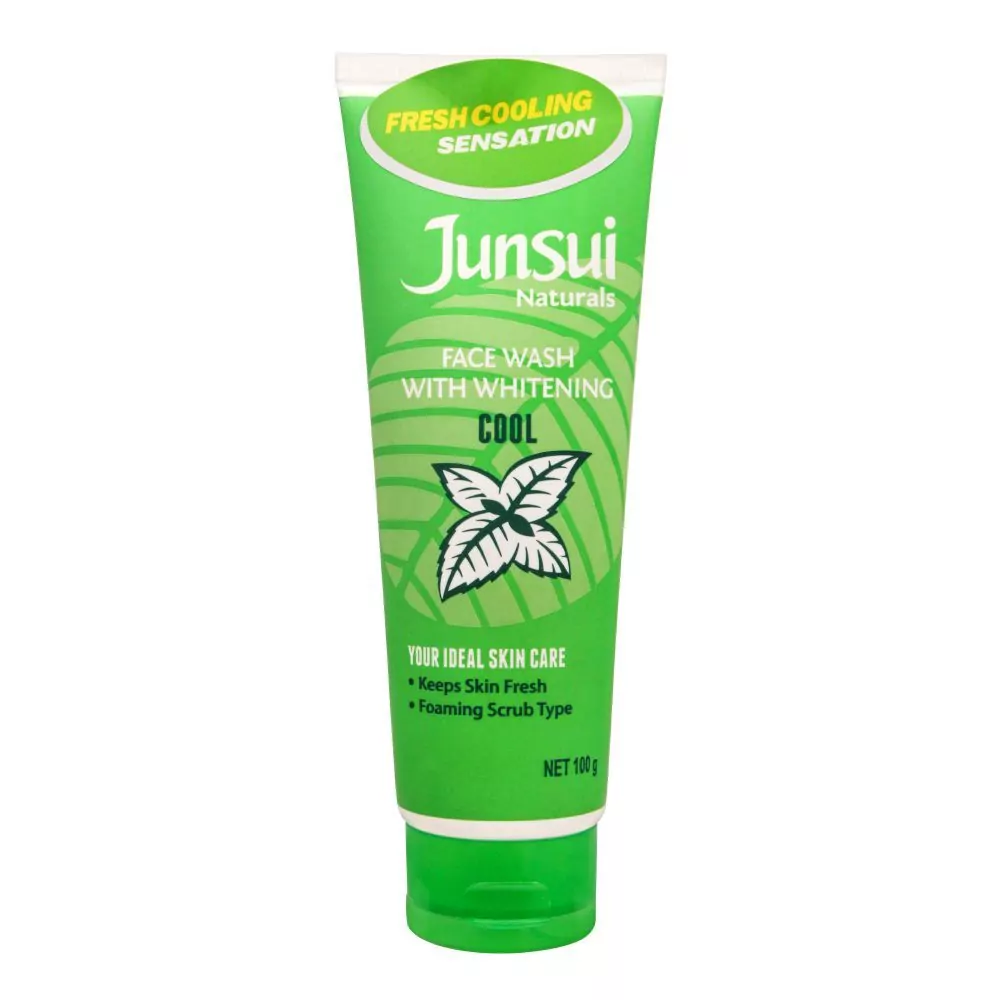 Junsui Cool Facial Wash With Whitening, 100G