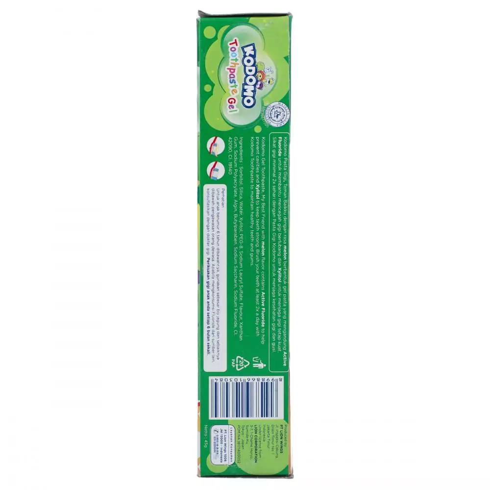 Kodomo Kids Toothpaste Gel Melon 45Gm