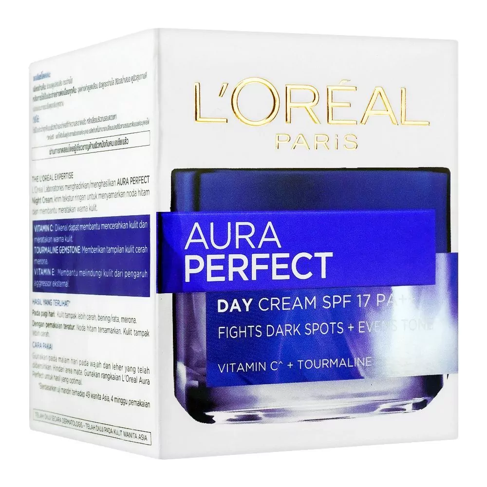 L'Oreal Paris Aura Perfect Day Cream, Even Skin Tone, Spf 17, 50Ml