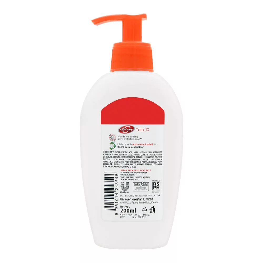 Lifebuoy Hand Wash Total 200Ml