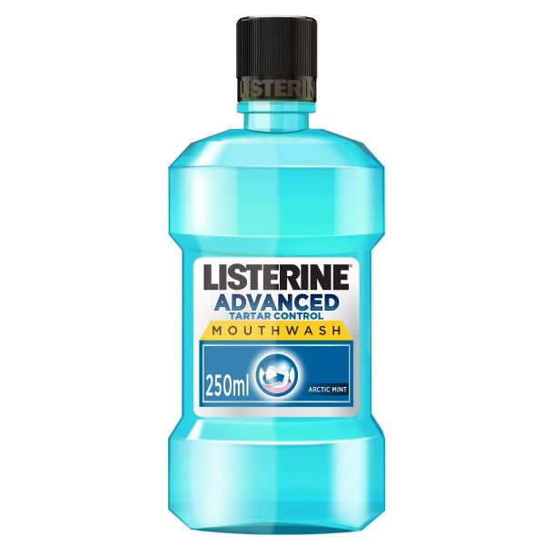 Listerine Advanced Tartar Control Antiseptic Mouthwash Arctic Mint, 250ml