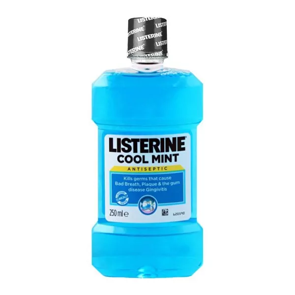 Listerine Cool Mint Antiseptic Mouthwash, 250ml