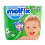 Molfix Diaper 05 Junior, 11-18kg, 26-Pack