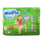 Molfix Diaper Extra Large, Mega Pack Size 6, 15+ KG, 60-Pack