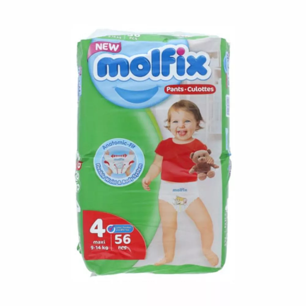 Molfix Maxi Size 4 Diaper Pants 9-14 Kg 56 Pcs