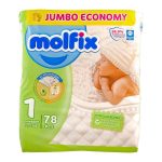 Molfix New Born Baby Size 1 Diaper 2-5 kg 78 pcs