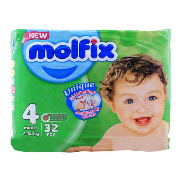 Molfix No. 4 Maxi 7-14 KG, 32-Pack