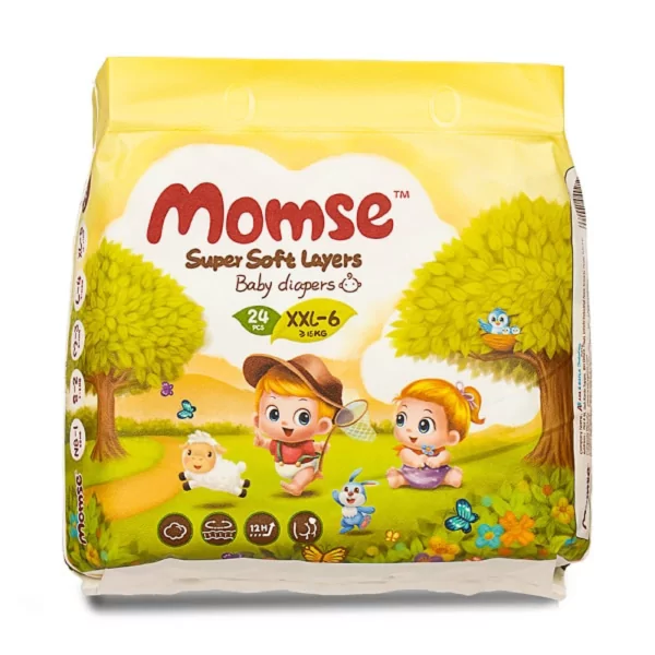 Momse Baby Diaper 24Pcs XXL Size 6