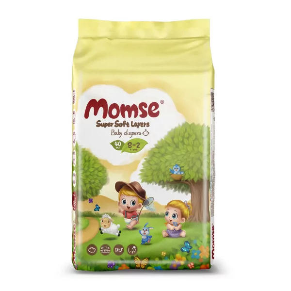 Momse Baby Diaper Size 2 S 40pcs