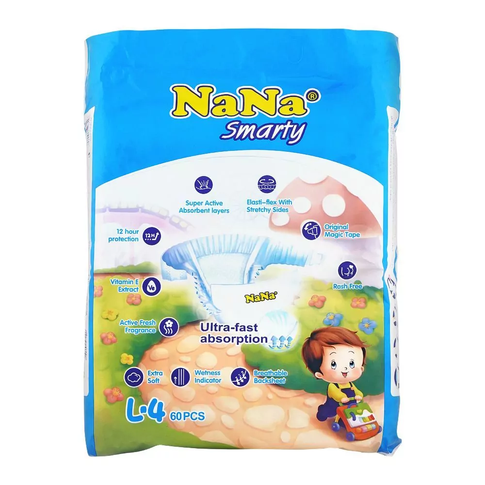 Nana Smarty Baby Diapers Large No. 4 9 14Kg 60 Pack A