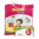 Nana Smarty Baby Diapers Small, No. 2, 4-8kg, 72-Pack