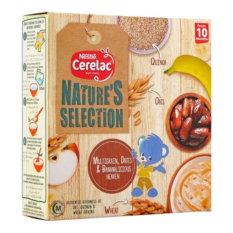 Nestle Cerelac Nature'S Selection Cereal, Multigrain, Dates &Amp; Bananalicious, 175G