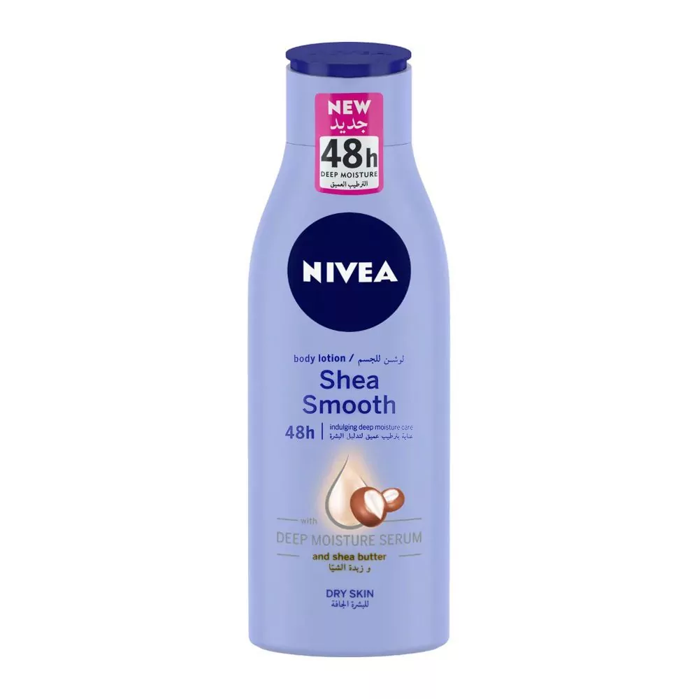 Nivea 48H Shea Smooth Dry Skin Body Lotion, 250Ml