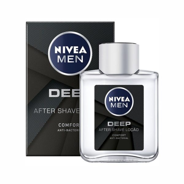 Nivea Men Deep Comfort After Shave Lotion, Anti-Bacterial, 100ml