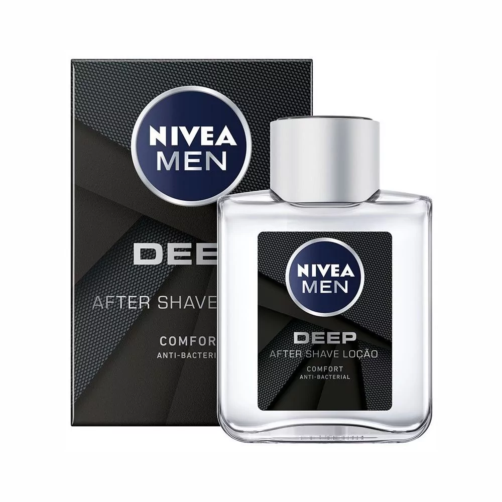 Nivea Men Deep Comfort After Shave Lotion, Anti-Bacterial, 100Ml