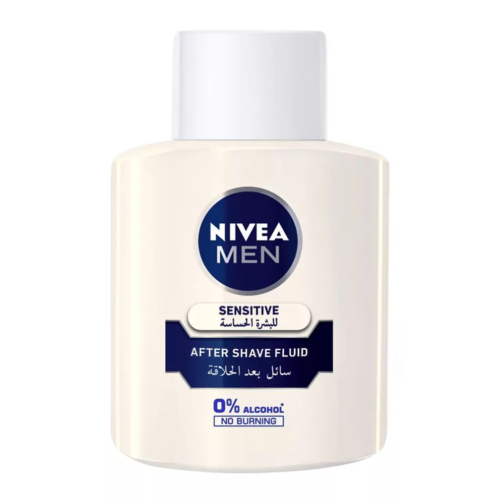 Nivea Men Sensitive After Shave Fluid, 0% Alcohol, 100Ml