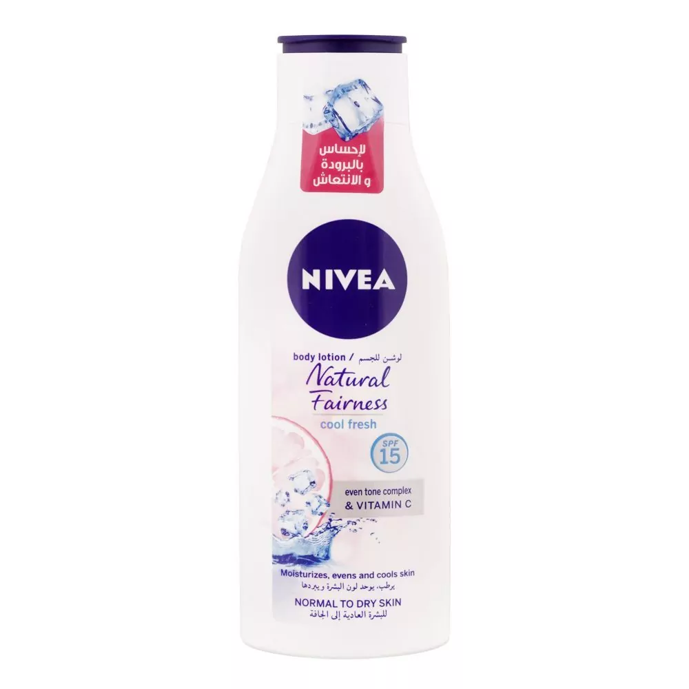 Nivea Natural Fairness Cool Fresh Normal To Dry Skin Body Lotion, 250Ml