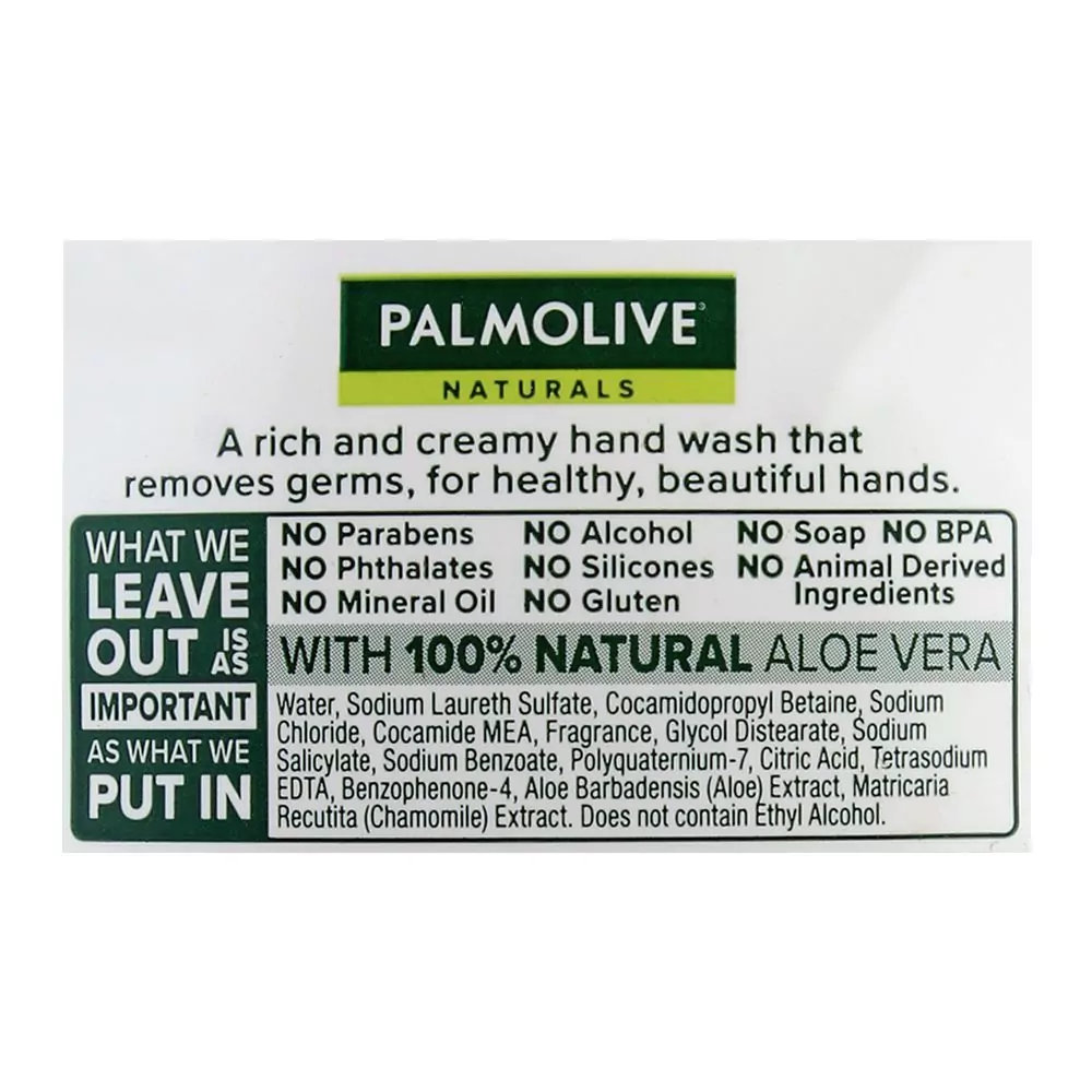 Palmolive Hand Wash Aloe Vera And Chamomile Bottle 225Ml