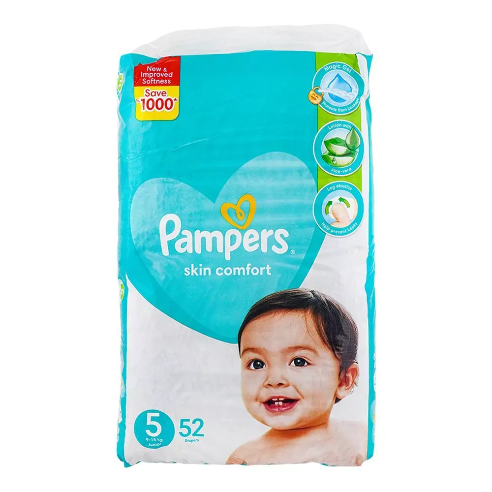 Pampers Diaper No5 Junior 9-15Kg 52Pack