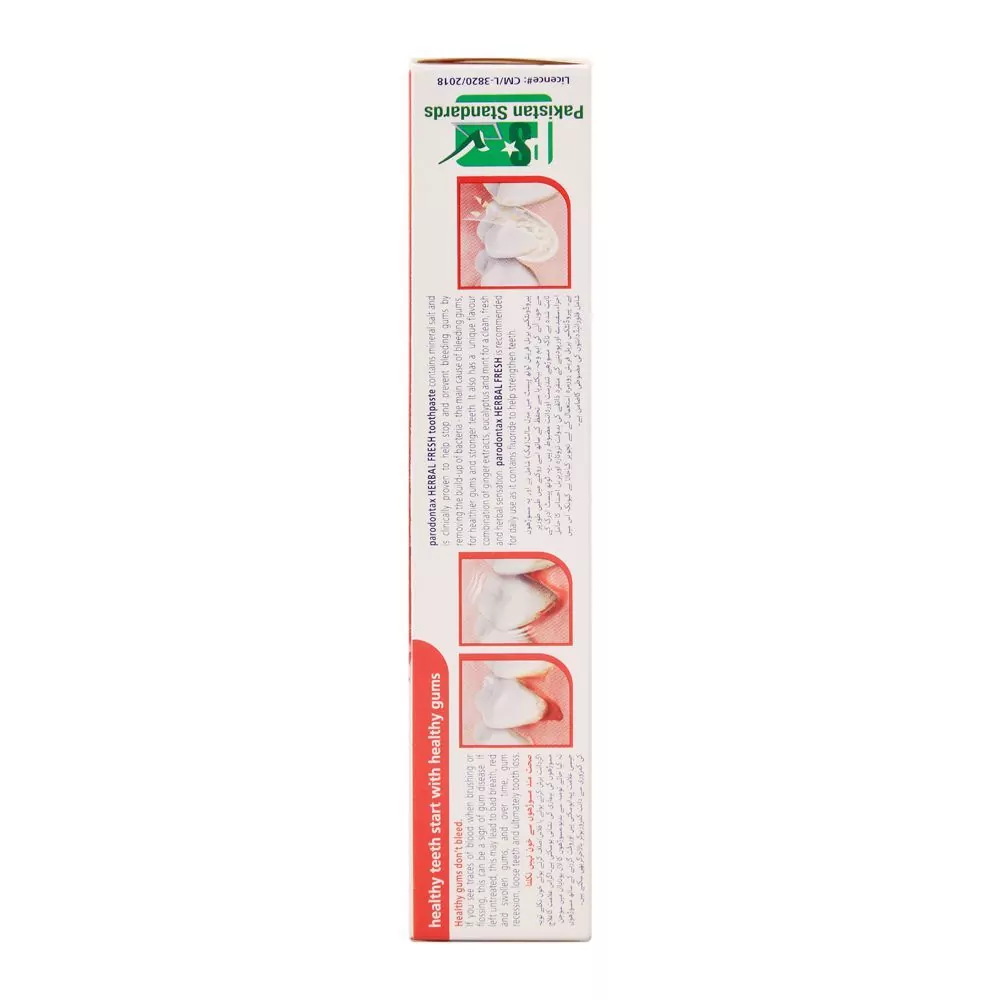 Parodontax Toothpaste Herbal Fresh Ginger, Mint &Amp; Eucalyptus Toothpaste,50G