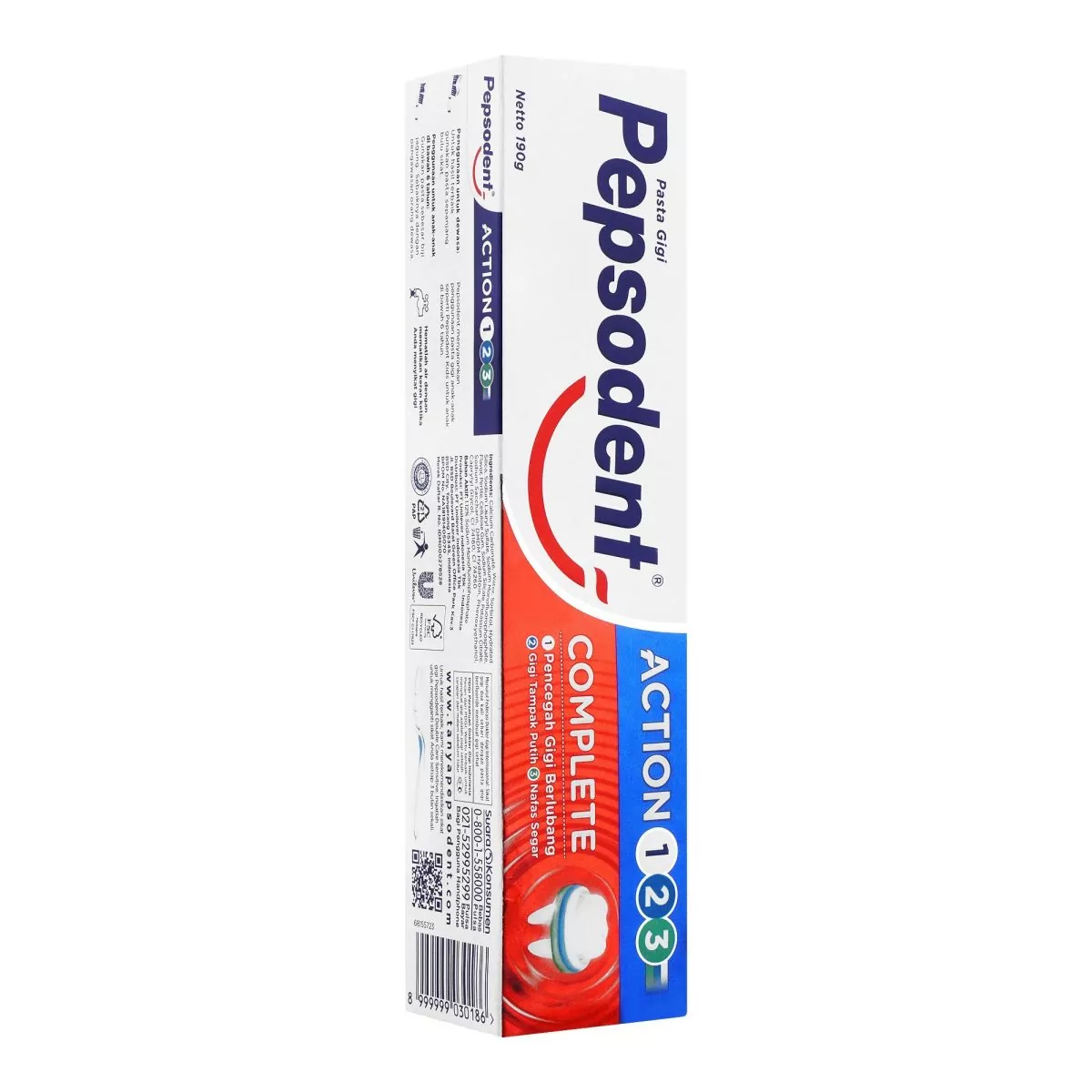 Pepsodent Action 123 Complete Toothpaste, 190G