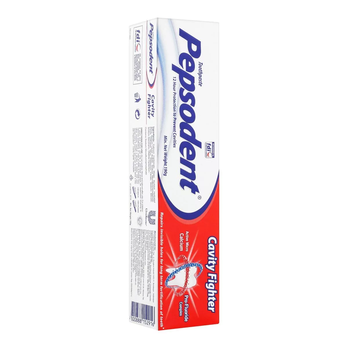 Pepsodent Cavity Fighter Toothpaste,12Hrs Protection To Prevent Cavities,190G