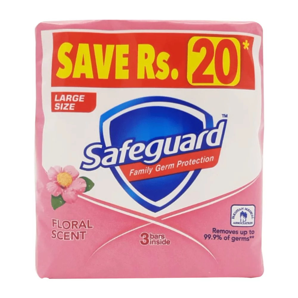 Safeguard Soap Floral Secnt Family Pack 3X135Gm