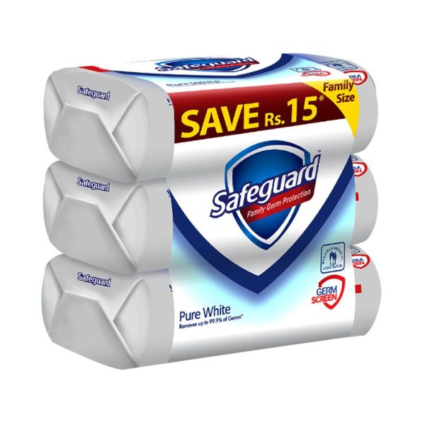 Safeguard Soap Pure White Family Size 135gm