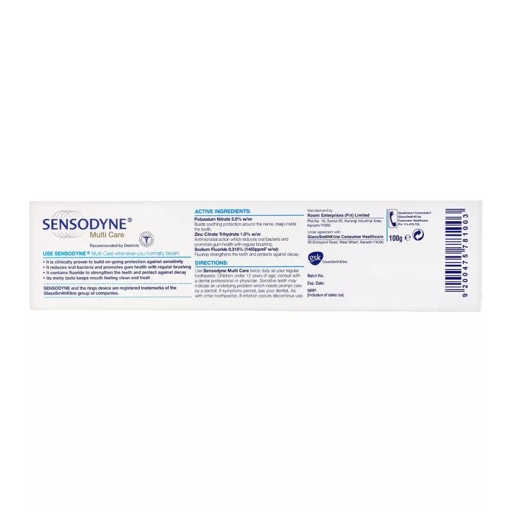 Sensodyne Multi Care Toothpaste, 100G