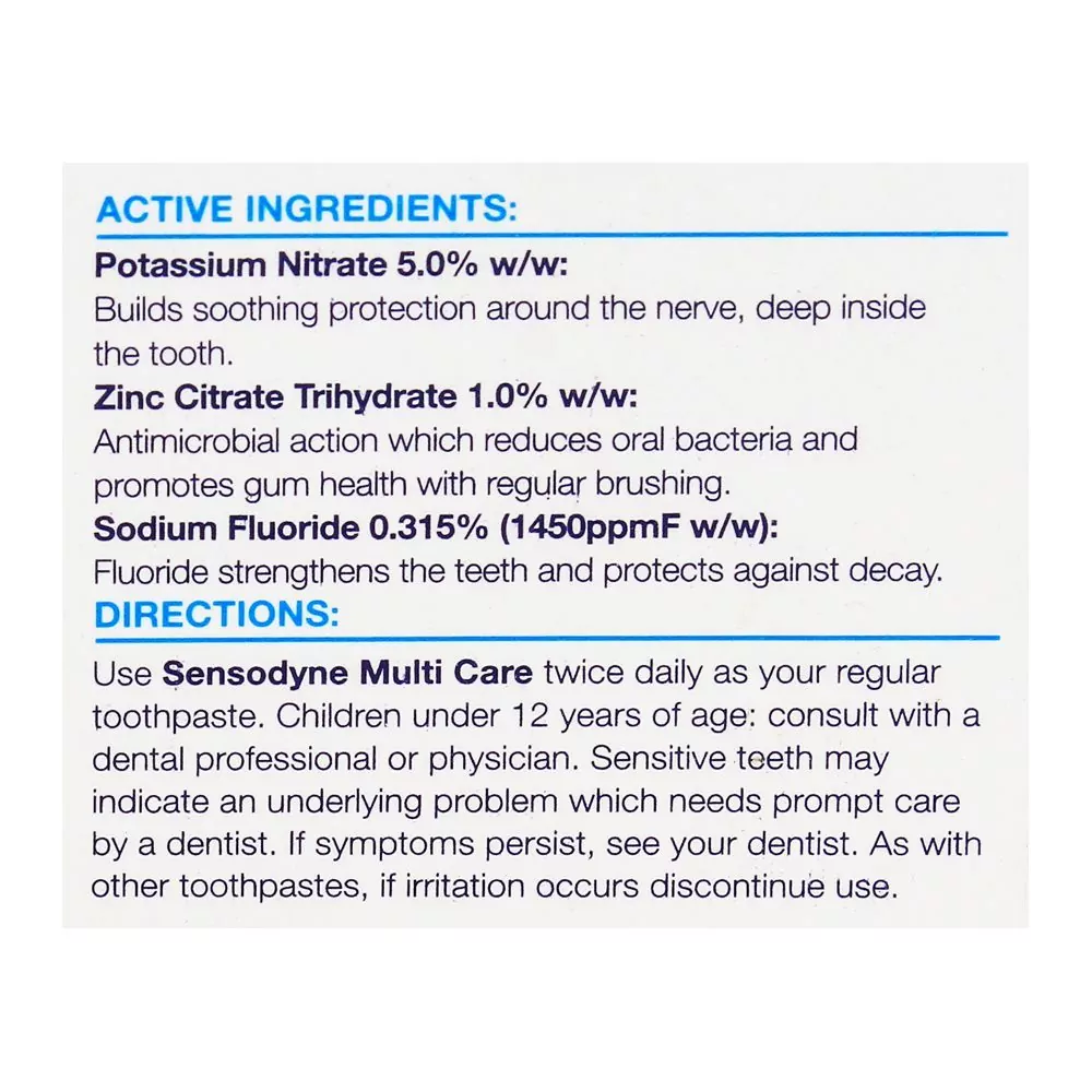 Sensodyne Multi Care Toothpaste, 100G