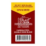 Treet Carbon Steel Double Edge Blade, 10-Pack