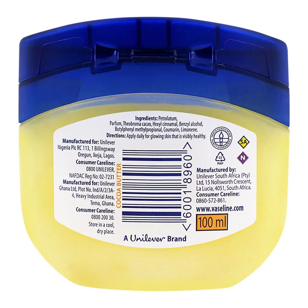 Vaseline Blueseal Cocoa Butter Rich Conditioning Jelly 100Ml