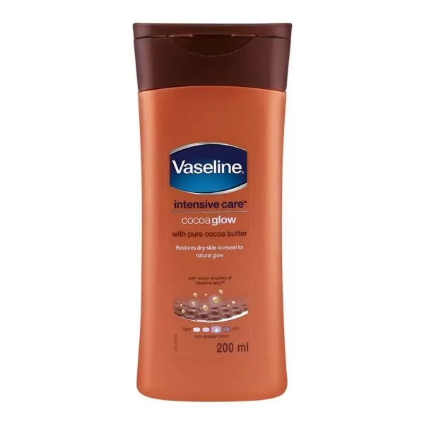 Vaseline Intensive Care Cocoa Glow Pure Cocoa Butter Lotion 200ml