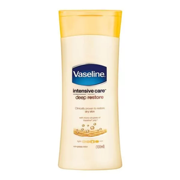 Vaseline Intensive Care Deep Restore Body Lotion, For Dry Skin, 100ml