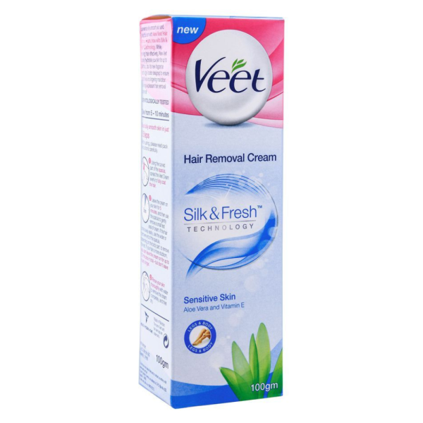 Veet Hair Removal Cream For Sensitive Skin Aloe Vera 100gm