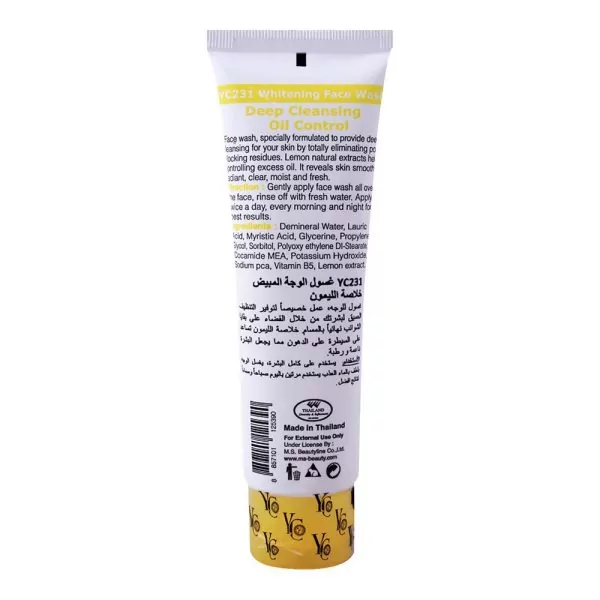 YC Whitening Face Wash With Lemon Extract, 100ml