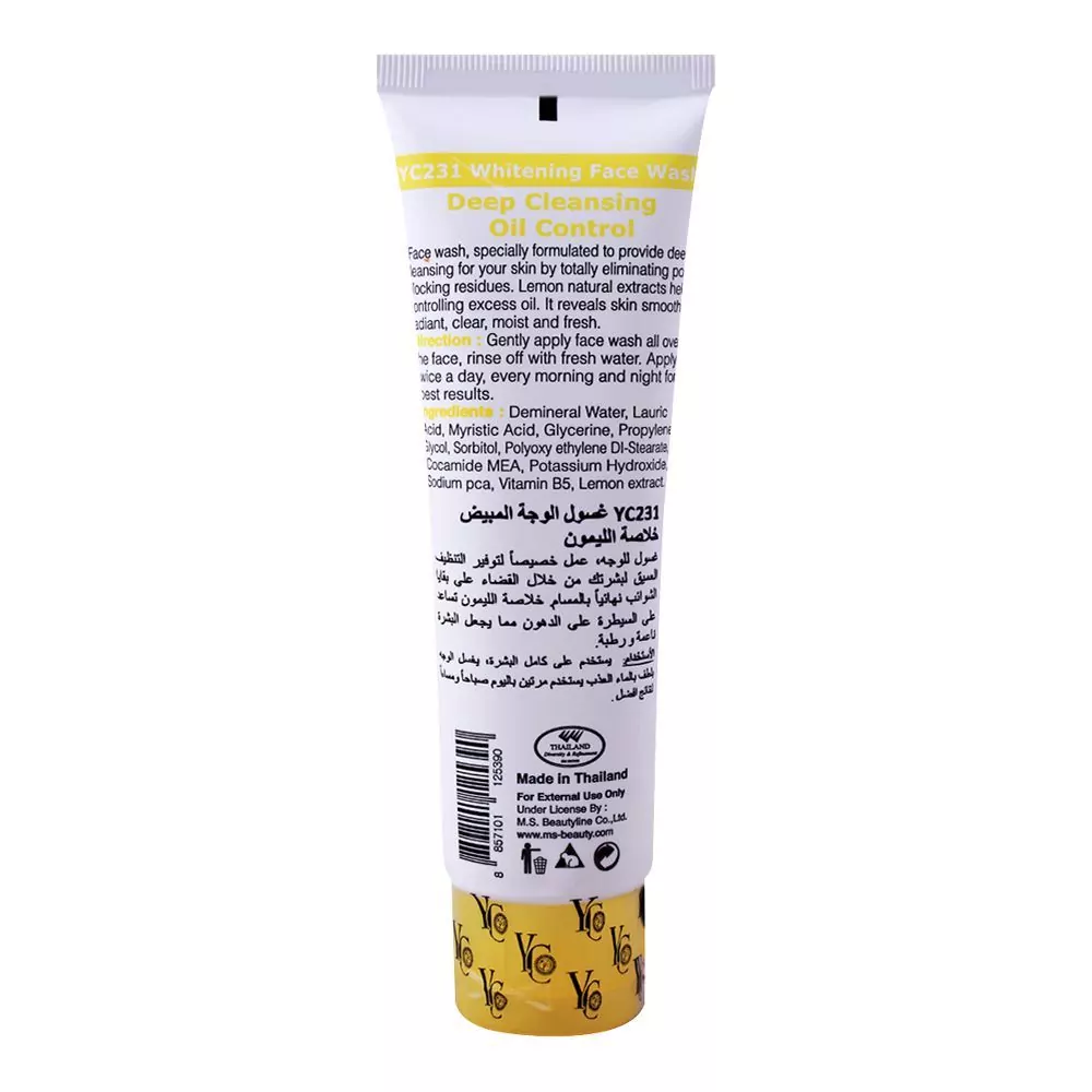 Yc Whitening Face Wash With Lemon Extract, 100Ml