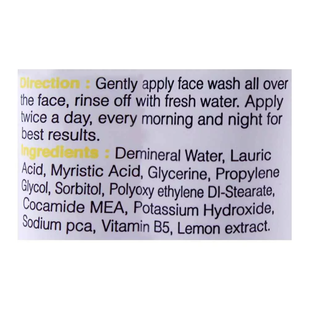 Yc Whitening Face Wash With Lemon Extract, 100Ml