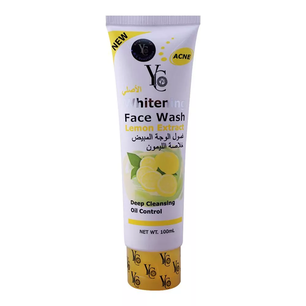 YC Whitening Face Wash With Lemon Extract 100ml Citrusy