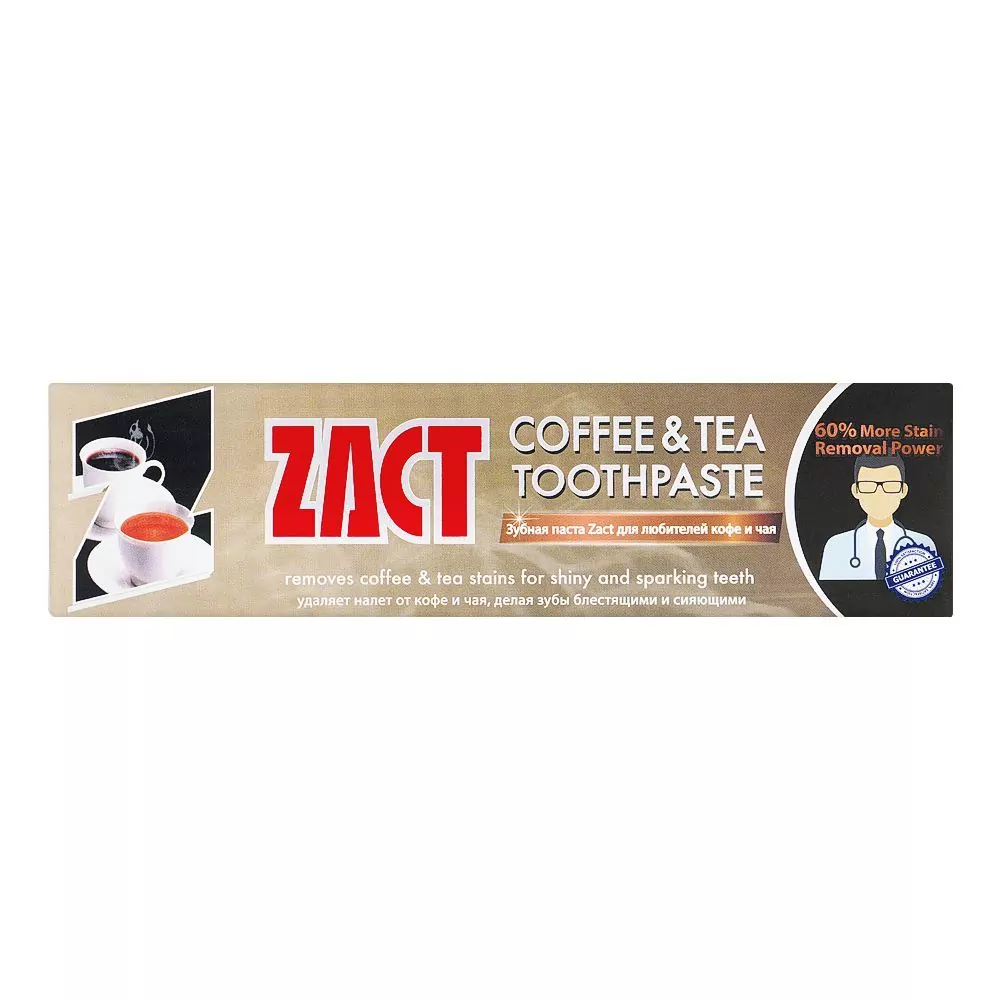 Zact Toothpaste  Coffee And Tea 100Gm