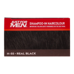 Just For Men Shampoo-In Hair Colour, H-55 Real Black: Transform Your Look!