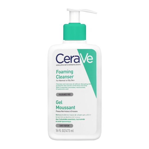 CeraVe Foaming Facial Cleanser, Normal To Oily Skin