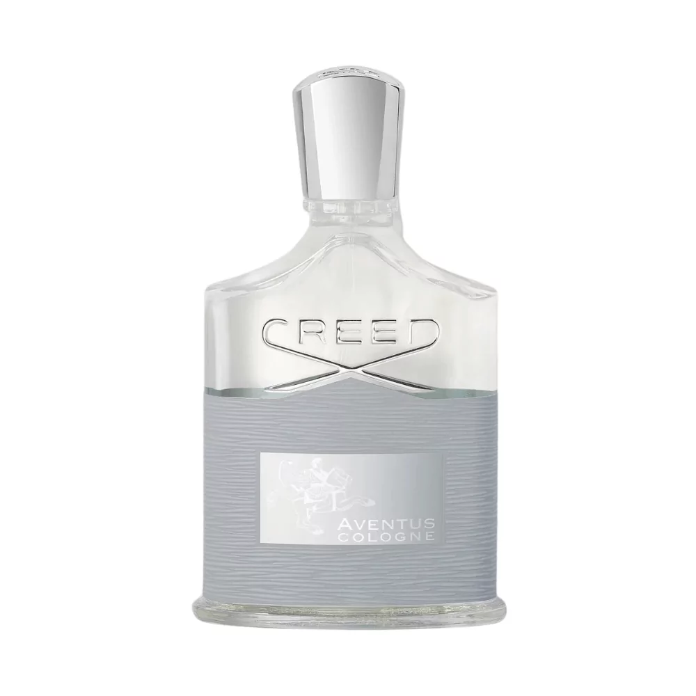 Creed Aventus Cologne 100Ml Bottle Featuring A Fresh Blend Of Mandarin Orange, Patchouli, Musk, And Leather For A Vibrant Scent.