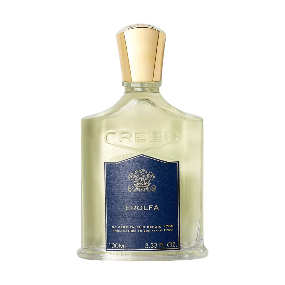 Creed Erolfa 100Ml Perfume Bottle For Men Featuring A Refreshing Blend Of Citrus, Herbs, And Woods, Inspired By A Mediterranean Sea Breeze.