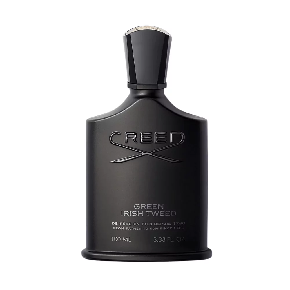 Creed Green Irish Tweed 100Ml Eau De Parfum Bottle With Fresh Notes Of Lemon Verbena, Iris, Violet Leaf, Ambergris, And Sandalwood.