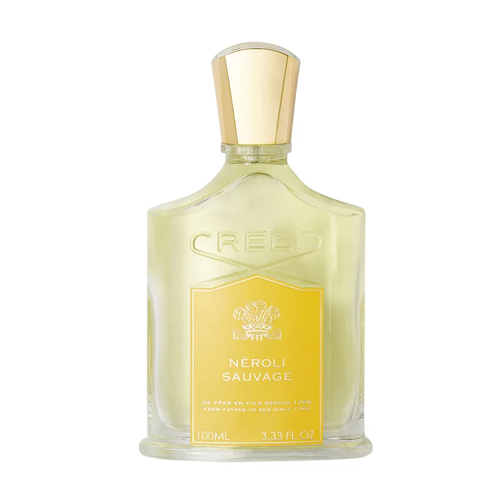 Creed Neroli Sauvage 100Ml Eau De Parfum Bottle Featuring A Vibrant Blend Of Citrus, Neroli, And Warm Sandalwood Notes.