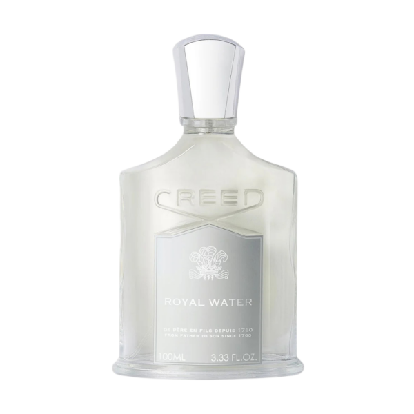 Creed Royal Water 100ml Eau de Parfum bottle featuring a refreshing blend of citrus, herbal notes, musk, and cedarwood.